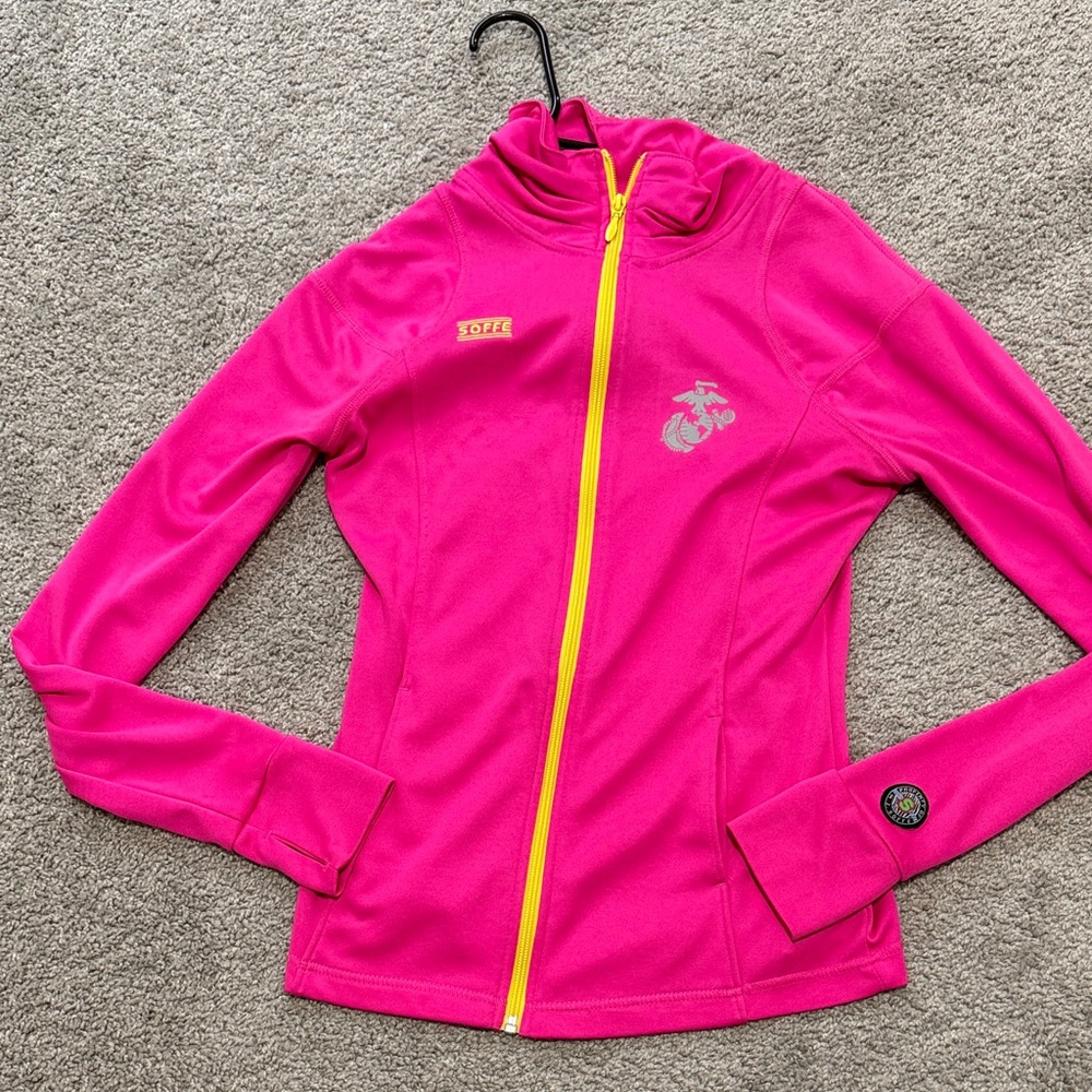 Marine logo Bright Pink Full-Zip Jacket